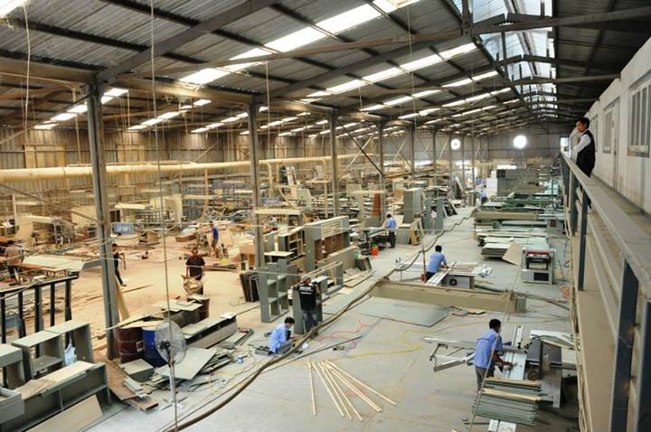 Xưởng sản xuất gỗ công nghiệp