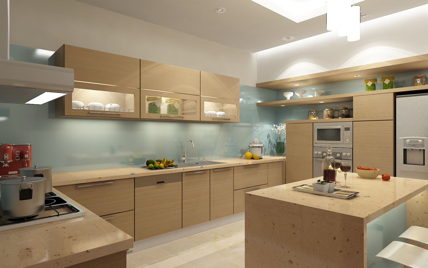 Tủ bếp gỗ Laminate