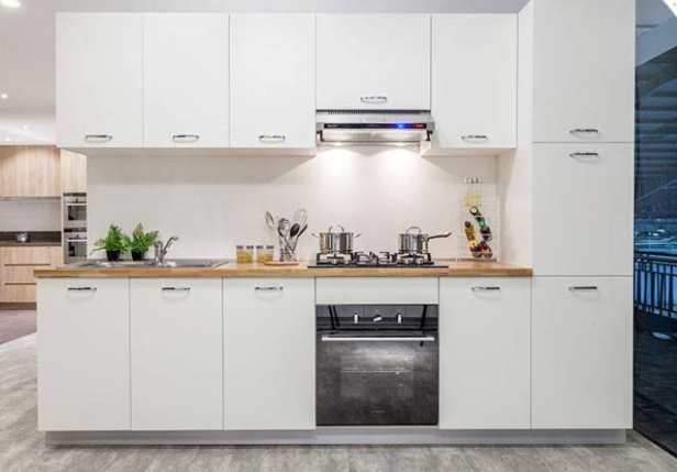 Mẫu tủ bếp gỗ công nghiệp