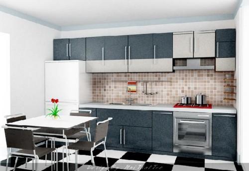 Thiết kế tủ bếp gỗ hình chữ I