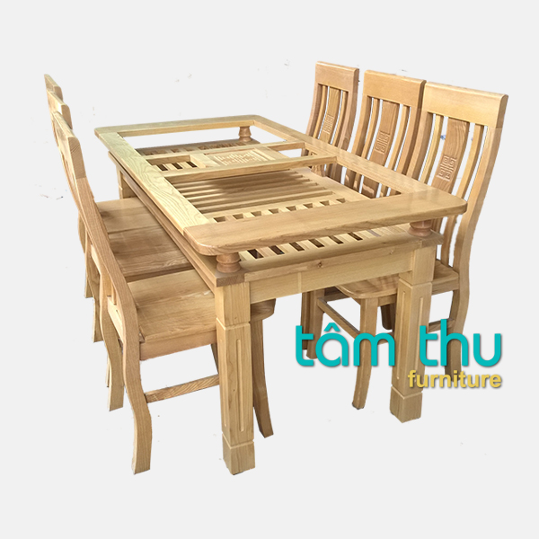 bàn ghế ăn gỗ ms 1