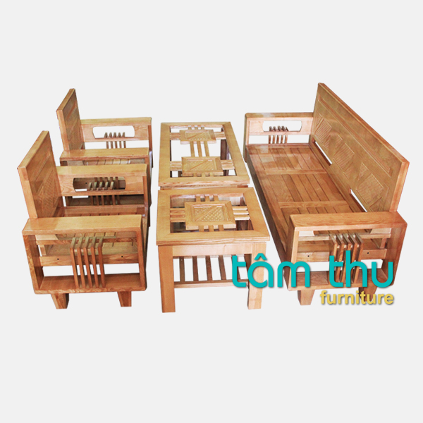 bàn ghế gỗ phòng khách ms 2