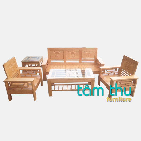 bàn ghế gỗ phòng khách ms 4