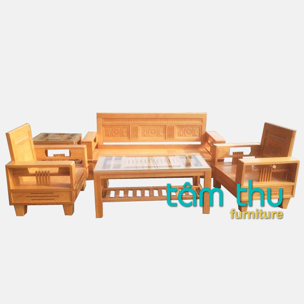 bàn ghế gỗ phòng khách ms 5
