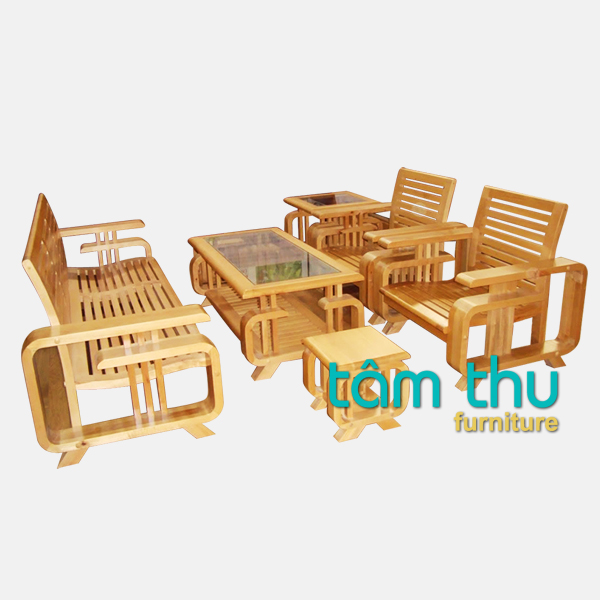 bàn ghế gỗ phòng khách ms 6